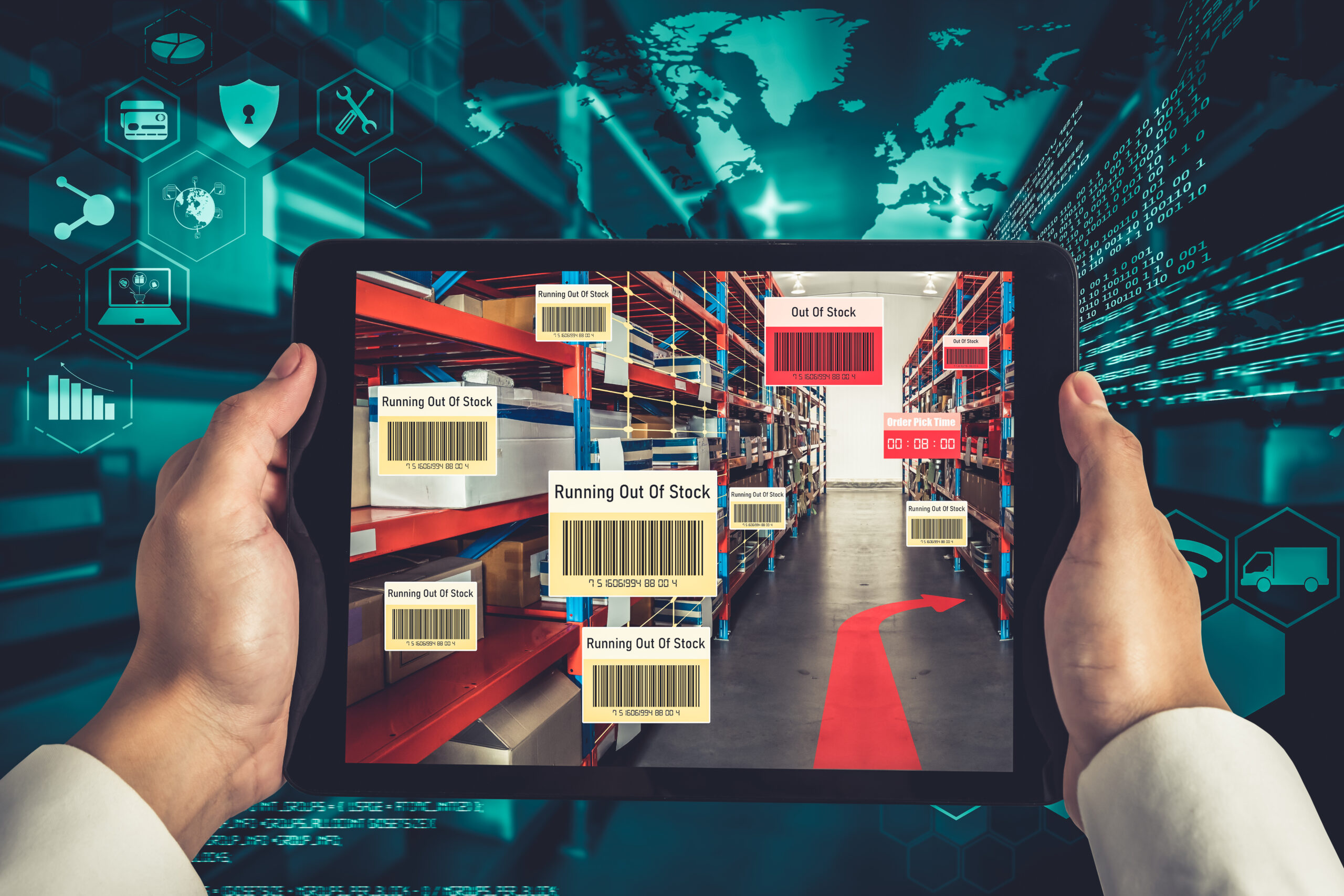 franchise merchant services inventory management tablet