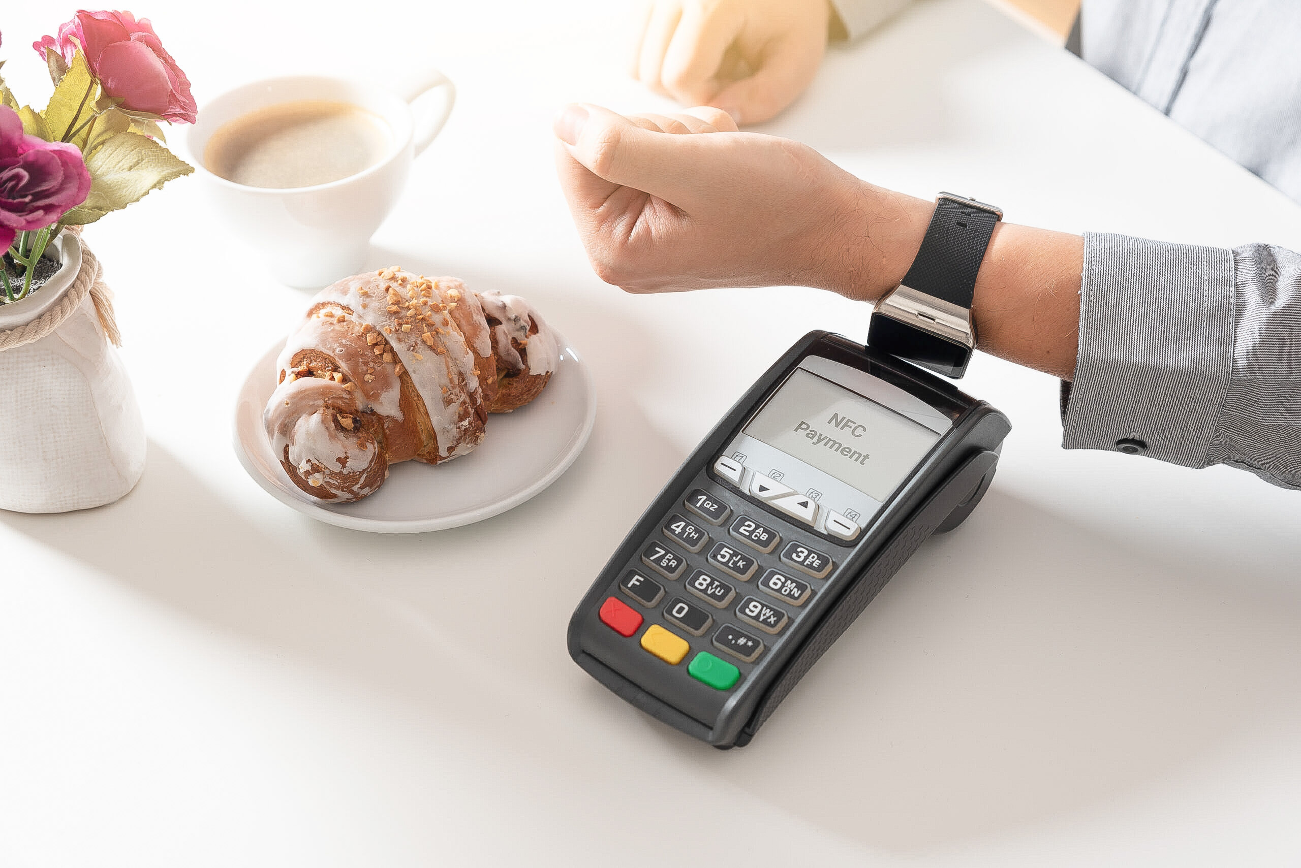Accept card payments via tap to pay with smart watch